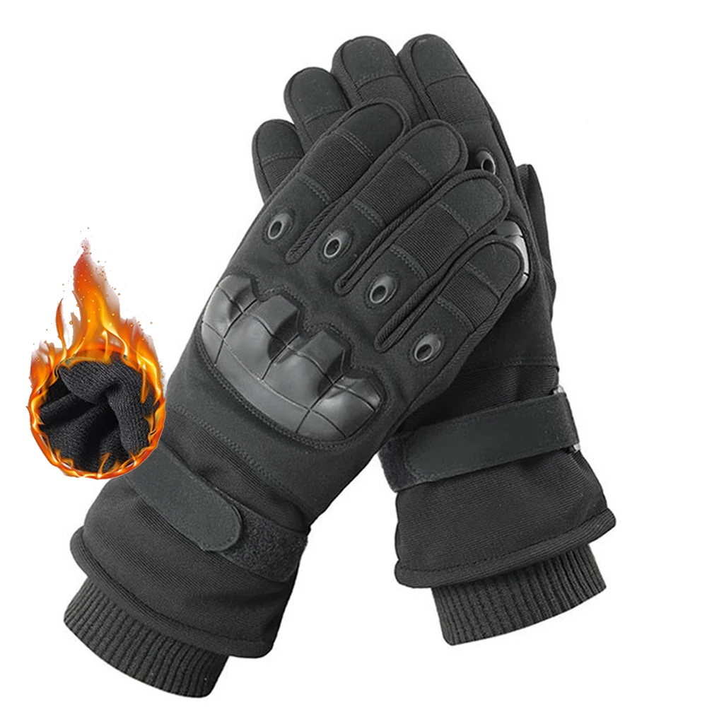 Winter Motorrad Handschuhe Winddicht Guantes Moto Herren Motorrad Reithandschuhe Touchscreen Moto Motocross Handschuhe Schwarz Image