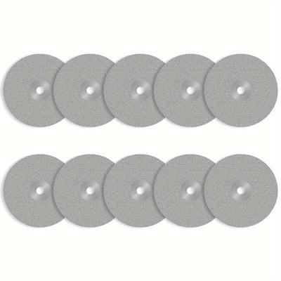 TEMU 10pcs Steel & Carbide Drill Bit Sharpener Discs - Iron & Precious Stone, Easy-to-use For Twist & Cobalt Drills, Ideal For Diy & Professional Use