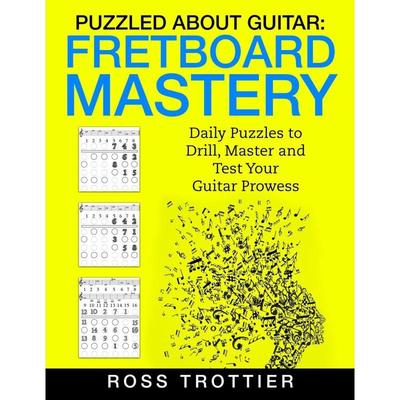 TEMU 1pc Guitar Fretboard Mastery Puzzle Book: Daily Drills To Master And Test Your Guitar Proficiency - English Edition, Published By Createspace Independent Publishing Platform On 2017-03-03