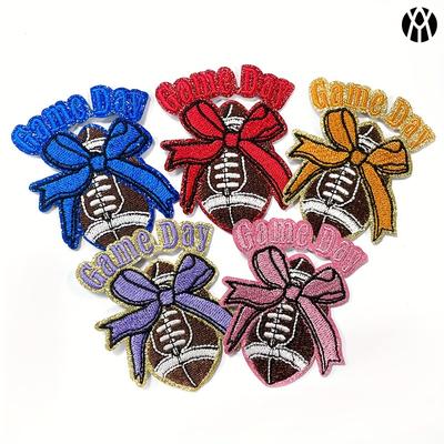 TEMU 10pcs Rugby Ironing Cloth Rugby Dly Decoration Applique, Embroidered Clothing, , Clothing Dly