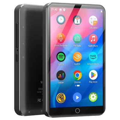 MECHEN MP3-Player Android 9.0 mit Bluetooth und WLAN, MP3-MP4-Player mit Spotify, Lautbarkeit, Pandora, bis zu 512 GB (grau)) Image