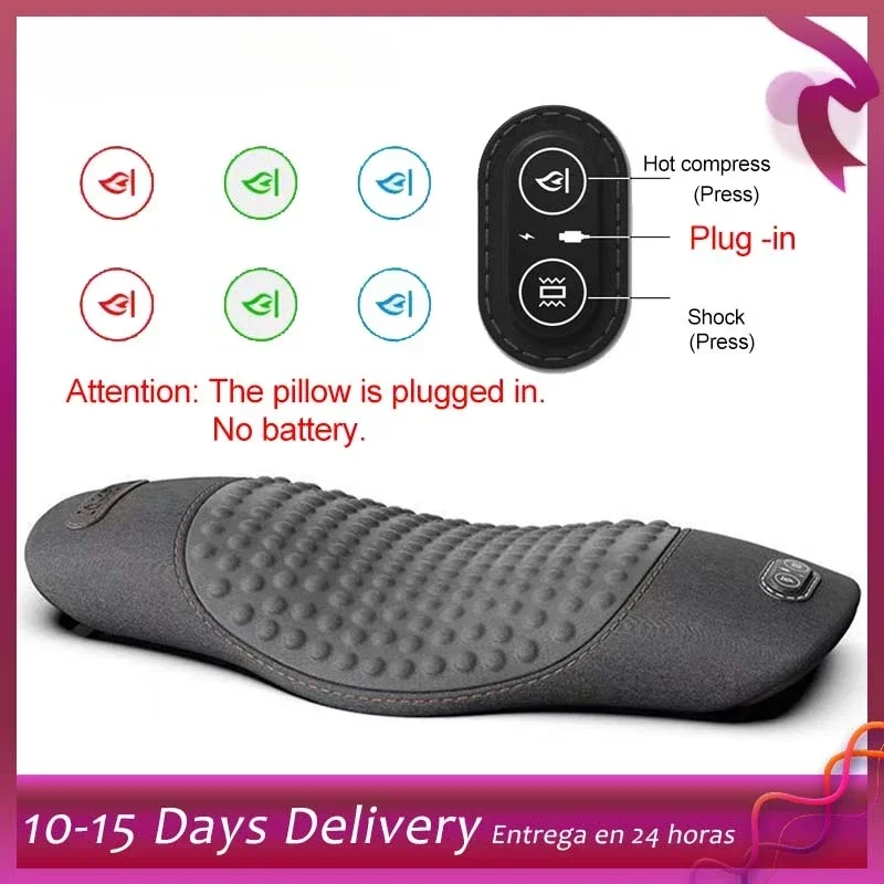 Taille Kissen Bett Schlafen Taille Schutz Pad Elektrische Massage Liegen Flache Taille Schmerzen Taille Unterstützung Heizung Vibrierende Schlaf Pad Image