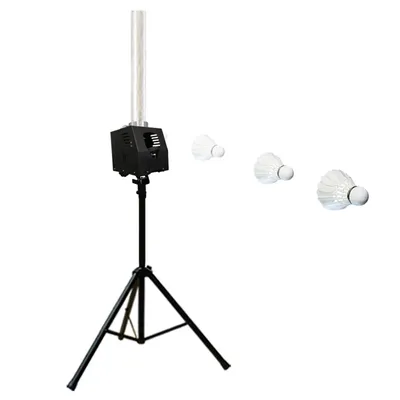 SPT1000 Badminton-Ballmaschine, vollautomatisches Trainingsgerät mit Hubhöhe 0–80 cm, verstellbare Infrarot-Fernbedienung Image