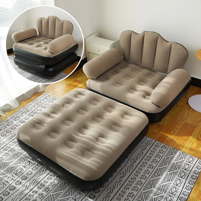 Neues zusammenklappbares aufblasbares Dual-Purpose-Schlafsofa, verdicktes PVC-Lazy-Sofa, kleine Matratze, grenzüberschreitender Großhandel und Lagerbestand Image