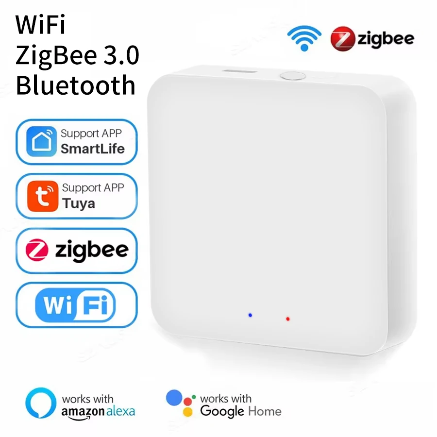 Tuya ZigBee 3.0 Multimode Gateway/Tuya Bluetooth Gateway Smart Home Drahtlose Fernbedienung Kollaboriert mit Alexa Google Home Image