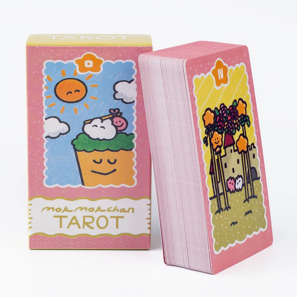 10,3*6 cm Mokmokchan Tarot 78 Stücke Kawaii Tarot Karten Spielkarten Desktop Spielzeug Unterhaltung Image