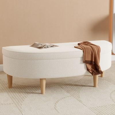 Sitzbänke, Bettbänke, Betthocker, Hockerfläche halbrund, geformt, Sitzbänke für Schlafzimmer, Image