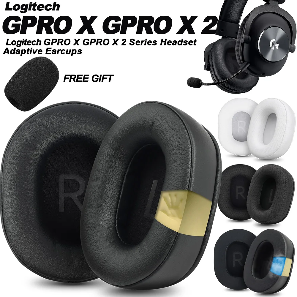 Cuscinetti per auricolari Per Logitech GPRO X G PRO X2 cuscinetti di ricambio cuffie paraorecchie panno a rete coperture per memoria spugna