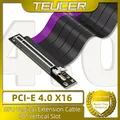 TEUCER GP-16 PCI-E 4.0 X16 Cavo riser Estensione scheda video schermato flessibile 90 ° Montaggio cavo di prolunga GPU