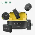 LINIM M8 Microfono lavalier wireless per fotocamera iPhone Tipo-C Cancellazione del rumore Batteria 23 ore per interviste Vlog Streaming live