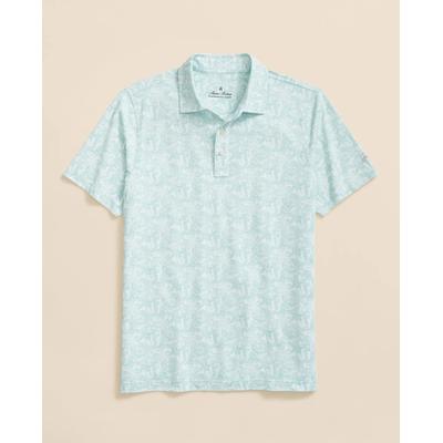 Brooks Brothers Men's Performance Series Hawaiian Print Polo Shirt | Green | Size XL