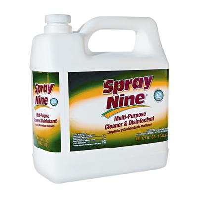 Spray Nine Heavy-Duty Cleaner/degreaser W/disinfectant - Liquid - 128 Fl Oz (4 Quart) - 4 / Carton - Clear