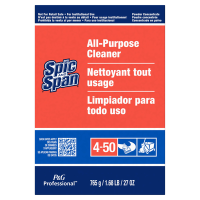 Spic And Span All-Purpose Cleaner - 27 Oz (1.69 Lb)Box - 12 / Carton - Streak-Free, Heavy Duty - Orange