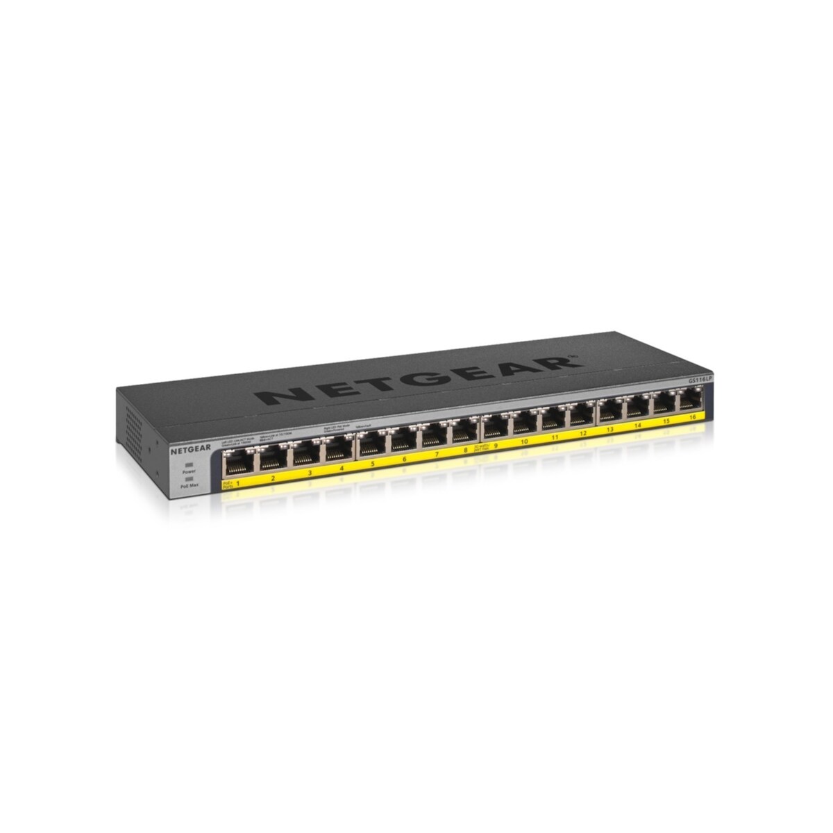 NETGEAR Switch Desktop Gigabit 16-port 10/100/1000 GS116LP-100EUS Image
