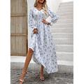 Damen Midi Kleid Korsett Kleid A-Linien Kleid Elegantes Urlaub Casual Puffärmeliges Urlaub Casual Täglicher Regular Fit Grafik Ärmellos V-Ausschnitt Schwarz Weiß Hellbraun Grün Sommer