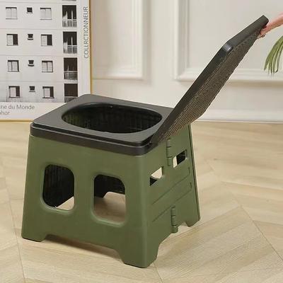 1pc Collapsible Car Toilet with Carrying Bag - Portable Travel Potty for Camping Hiking - Space-Saving Convenient