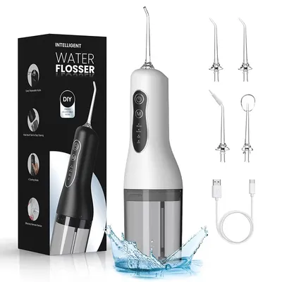 Oral Irrigator Portable Dental Water Flosser USB Rechargeable Water Jet Floss Tooth Pick Jet Tip