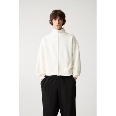 Cropped Sweatshirt With Zip