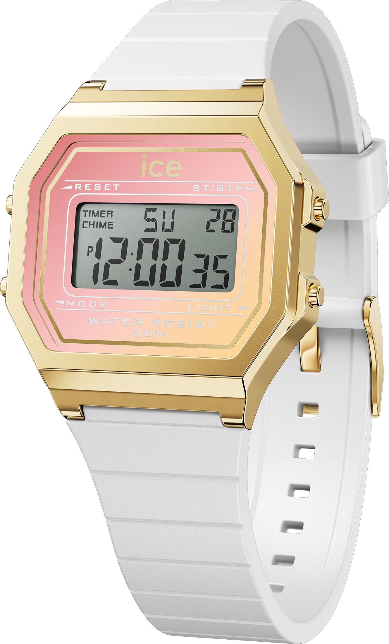 Ice-watch Ice Watch Ice Digit Retro - White Dreamscape Womens 022716 Silicone - One Size | Ice-watch Sale | Discount Designer Brands