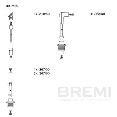 BREMI Zündleitungssatz 300/169 Universal Image