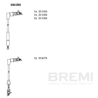 BREMI Zündleitungssatz 300/295 Universal Image