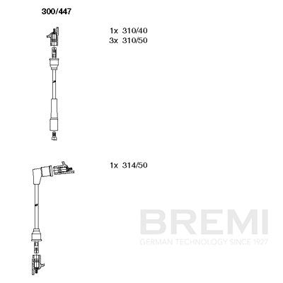 BREMI Zündleitungssatz 300/447 Universal Image