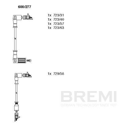 BREMI Zündleitungssatz 600/277 Universal Image
