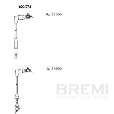 BREMI Zündleitungssatz 800/273 Universal Image