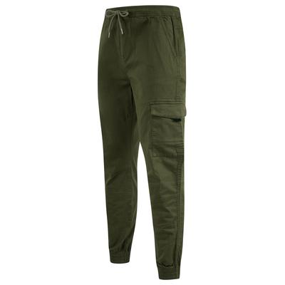 Trousers Lance Stretch Cotton Cuffed Multi-Pocket Cargo Jogger Pants in Grape Leaf / XL/36 - Tokyo Laundry
