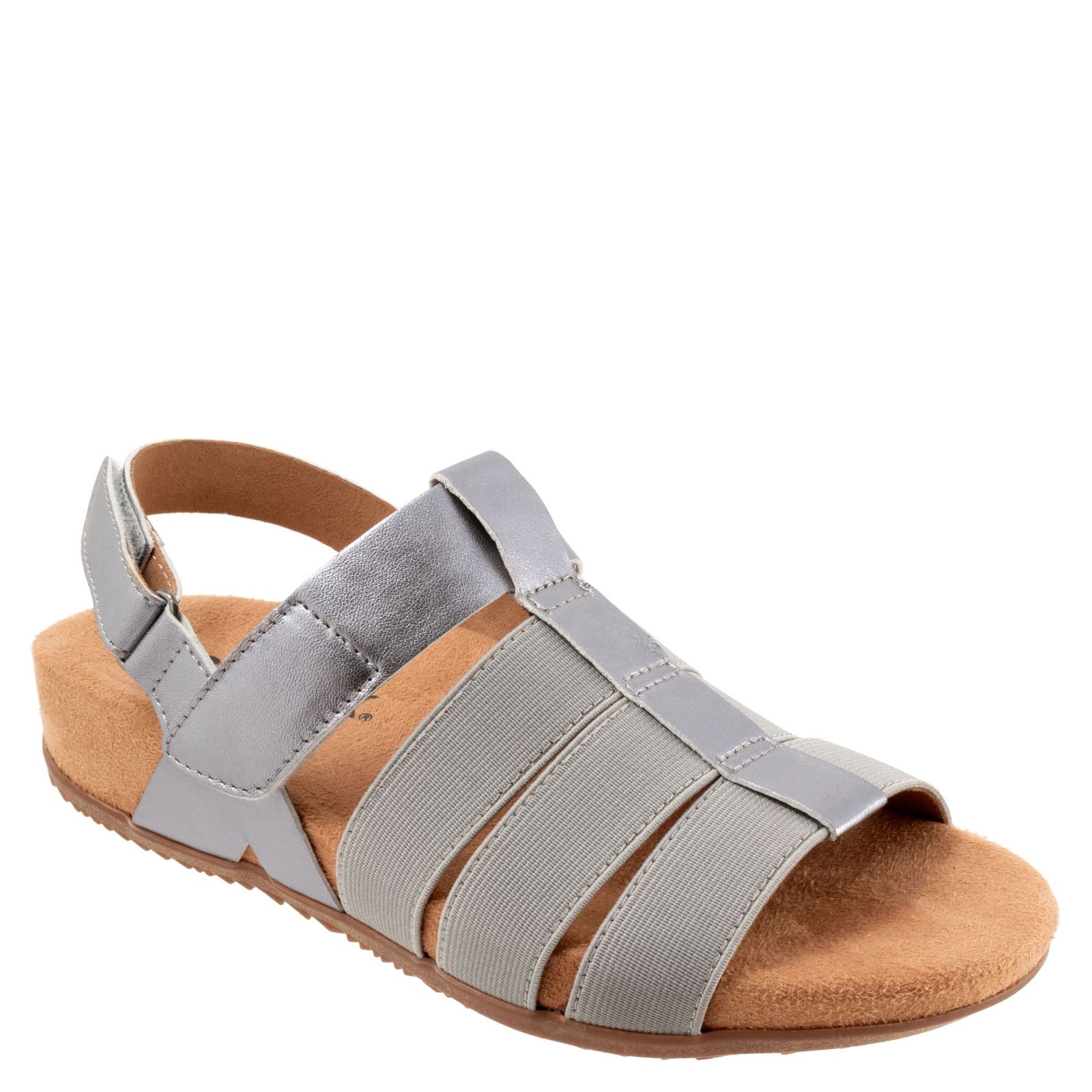 Softwalk Burnaby - Womens 6.5 Pewter Sandal W