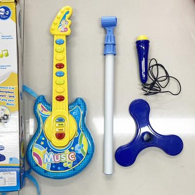 TEMU Guitar Musical Set For Kids Guitar Toy With Microphone Electric Guitar With Music Lights And Sounds Multiple For Boys And Girls Gift Kits 19inch