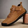 Neue 2025, handgefertigte Leder-Casual-Herrenschuhe, Design-Turnschuhe, atmungsaktive Lederschuhe für Herren, Stiefeletten im Freien