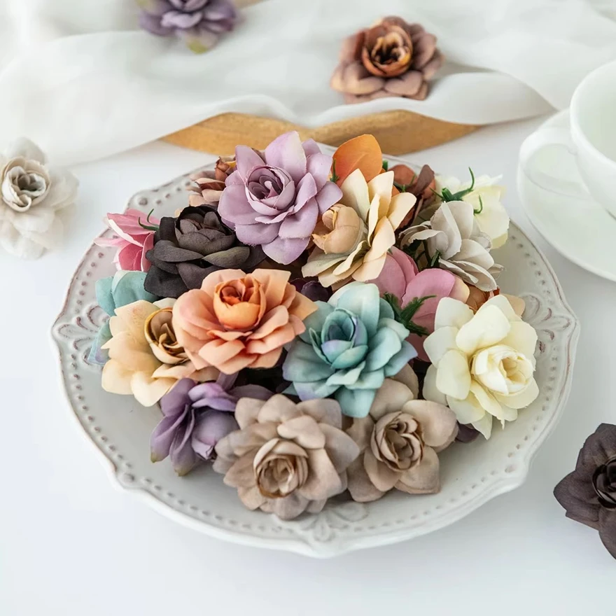 Silk Artificial Flowers Narcissus Wedding Bridal Bouquet Home Vases Table Outdoor Garden Decor Diy Gift Box Wreath Hairpin Cheap