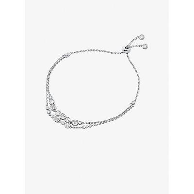 Michael Kors Precious Metal-Plated Sterling Silver Bezel Slider Bracelet