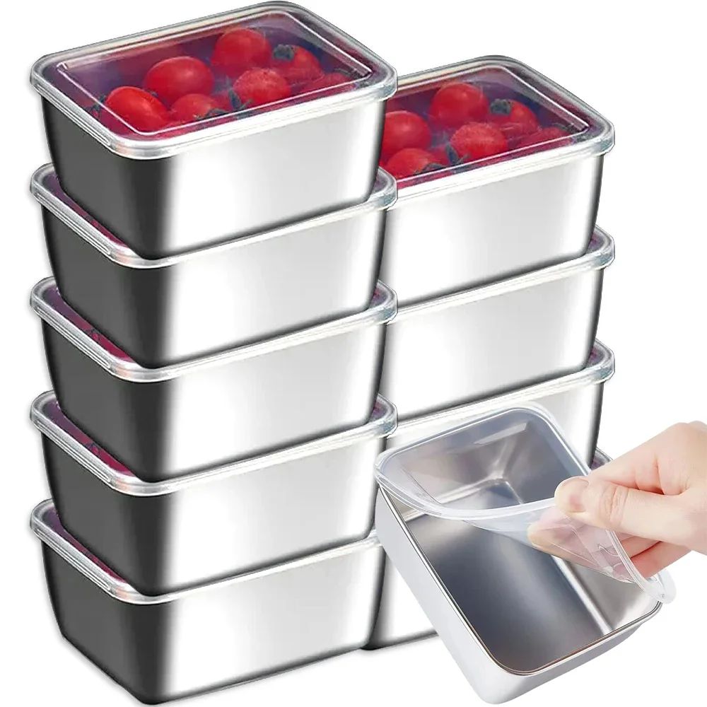 Boîte en acier inoxydable à haute température, degré de conservation des aliments, boîtes à bento pique-nique, conteneur de stockage, réfrigérateur, stockage des aliments