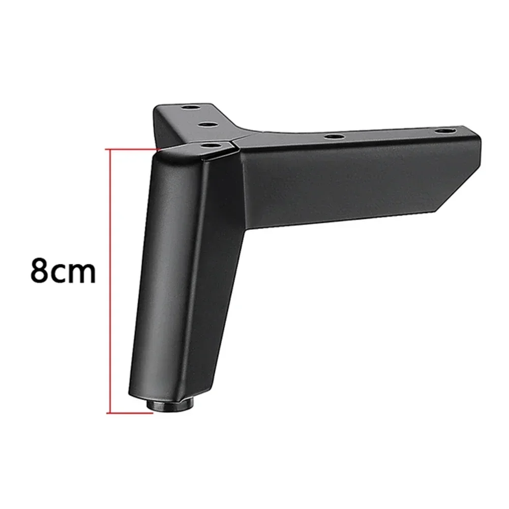 4 pièces pieds de meubles en métal 8CM/10CM/12CM/15CM pour canapé-lit armoire Table basse pieds chaise bureau pied matériel pieds de meubles