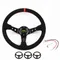Drift-Volant universel en daim pour voiture de rallye, volant en cuir JDM, volant de course profond,