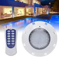 Piscine lumière LED RGB lumière sous-marine IP68 avec télécommande Spa lumière sous-marine lampe étanche AC12V 45W