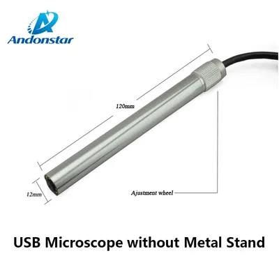 Andonstar 2MP USB Digital Microscope 12MM Diameter Endoscope Video Camera 8 LED Magnifier