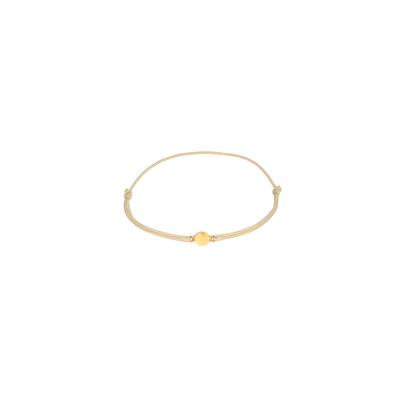 Elli Nylon mit Plättchen 925 Sterling Silber vergoldet Beige Damen Image