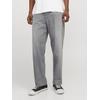 Loose-fit-Jeans JACK & JONES "JJIEDDIE JJORIGINAL MF 710", Herren, Gr. 31, Länge 34, grau (grau denim), Denim/Jeans, Obermaterial: 100% Baumwolle, Abriebeffekte, modisch, loose fit knöchellang, Jeans