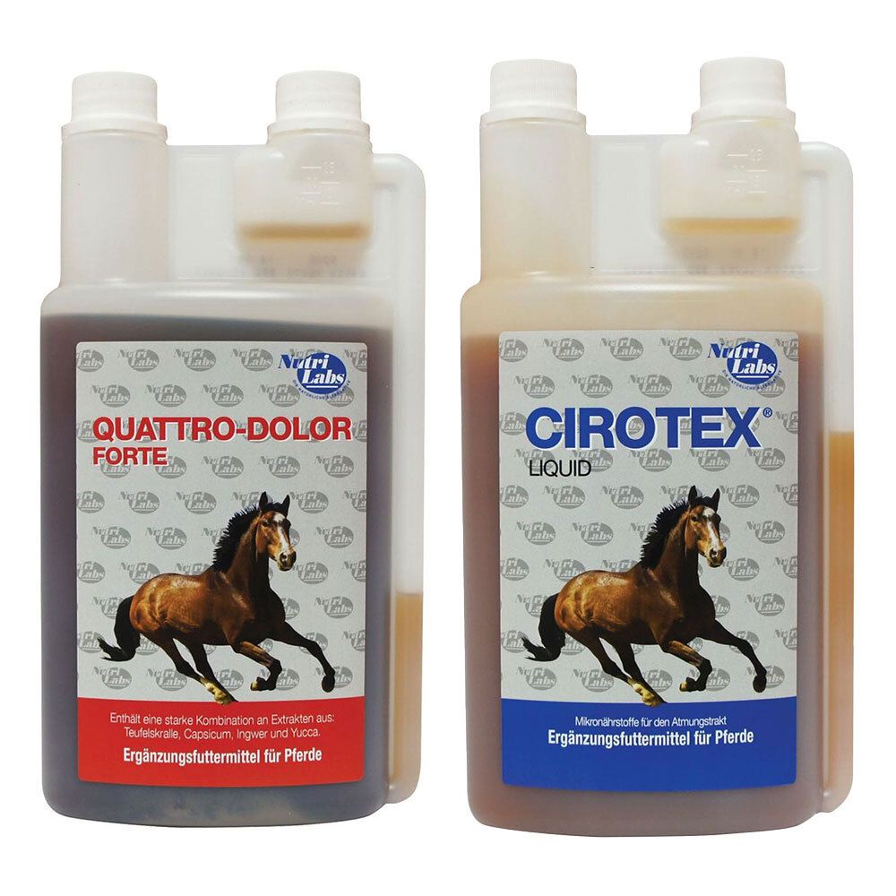Nutrilabs Quattro-Dolor Forte + Cirotex liquid 1+1 l Set Image