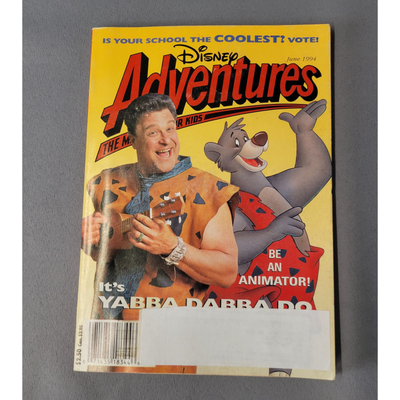 Disney Other | Disney Adventure Magazine Kids June 1994 The Flintstones Baloo Vol 4 #8 | Color: Brown/Yellow | Size: Os