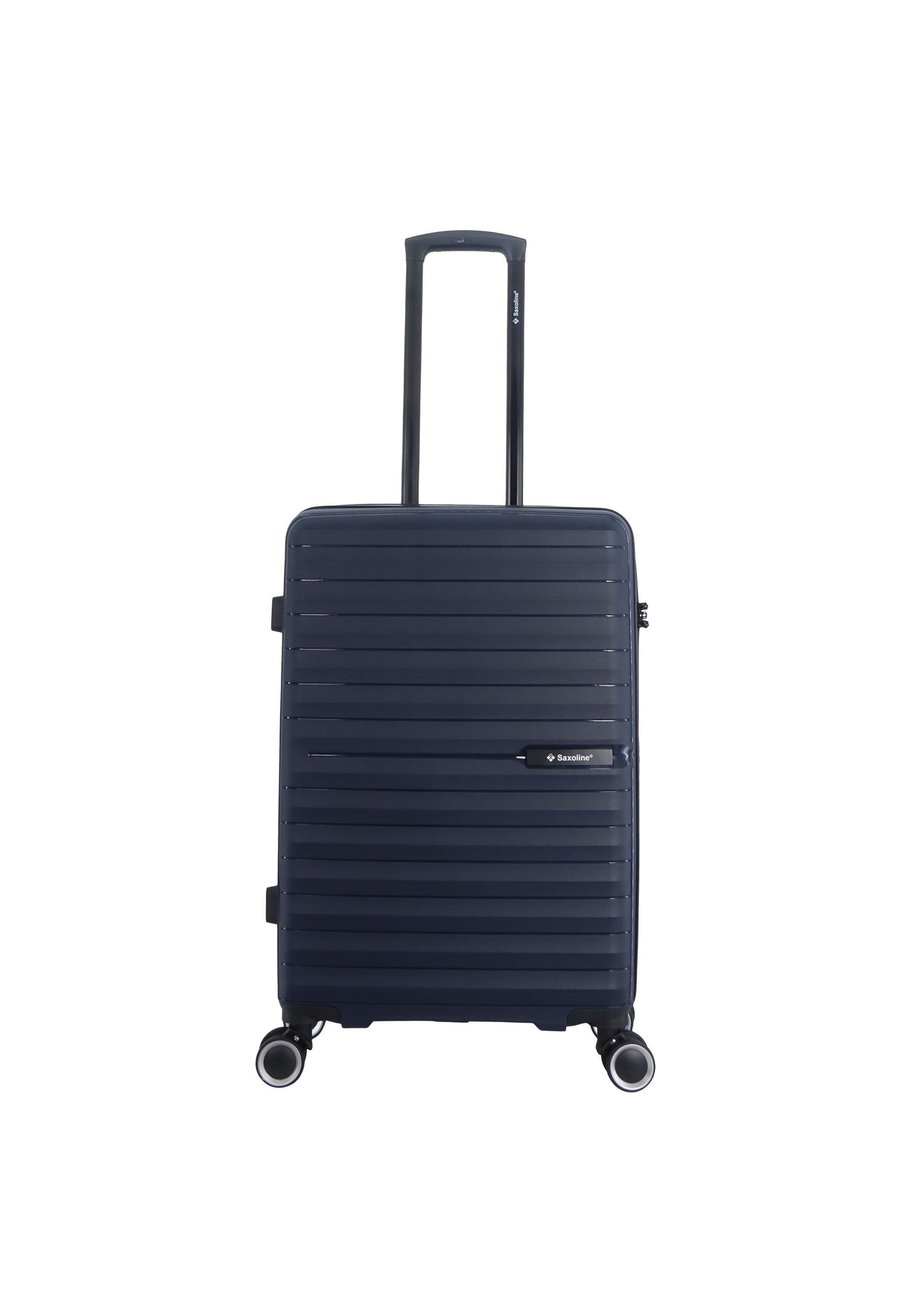 Koffer SAXOLINE "Fiesta", Gr. B/H/T: 46 x 67 x 25, blau (dunkelblau), Polypropylen, casual, Koffer, aus Polypropylen Image