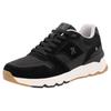Sneaker RIEKER SPORT, Herren, Gr. 42, schwarz, Veloursleder, Textil, casual, Schuhe, Schnürschuh, Halbschuh, Freizeitschuh mit Soft-Innensohle