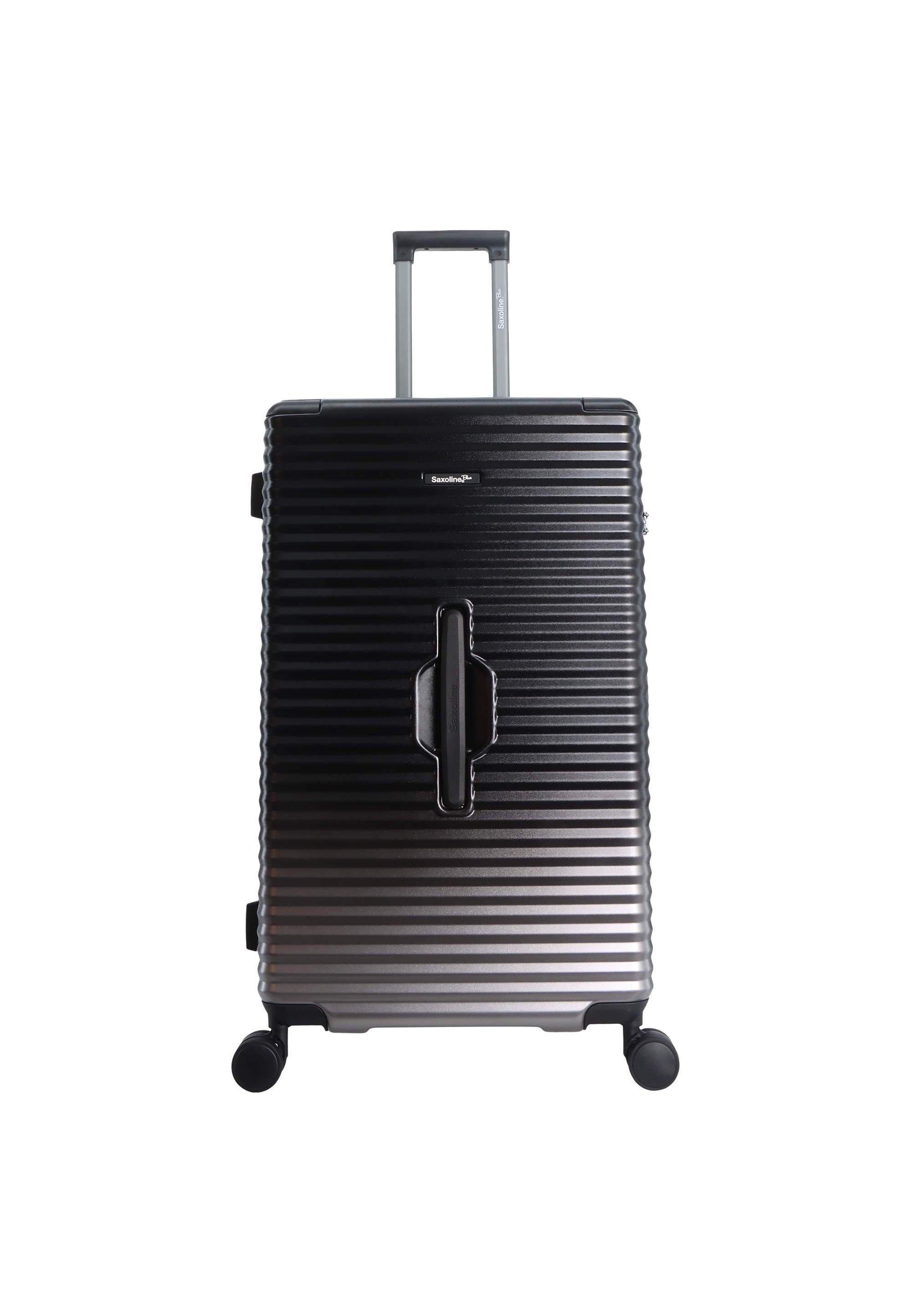 Koffer SAXOLINE "Elite Trunk", Gr. B/H/T: 46 x 77 x 37, silber (schwarz, silberfarben), Koffer, mit ABS/PC-Material Image
