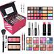 Professional Makeup Set, RoseFlower Premium Makeup Kit with Eyeshadow Palette Makeup Brush Lipstick Lip Gloss Eyeliner Mascara Blush Highlight, Makeup Gift Box for Women/Girls/Teenagers