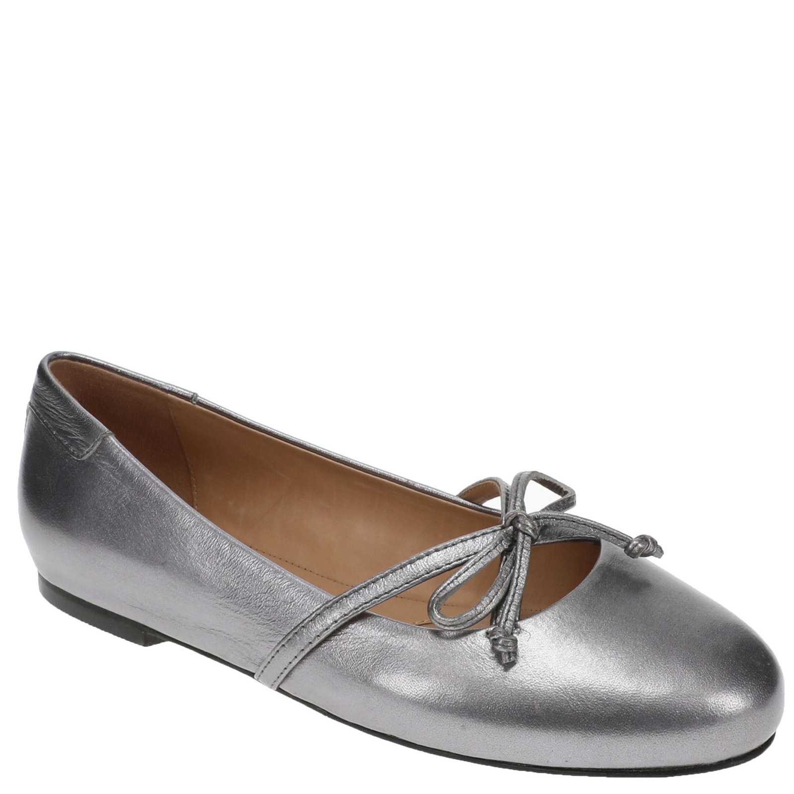 Trotters Carissa - Womens 8.5 Metallic,Pewter Slip On Medium