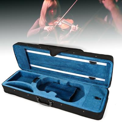 TEMU /4 Violin Case With Adjustable Strap - Oxford Cloth Shell & Flannel , Large Capacity Storage Pocket For Sheet Music & Accessories, -resistant Protective Carrying Bag For Violinists