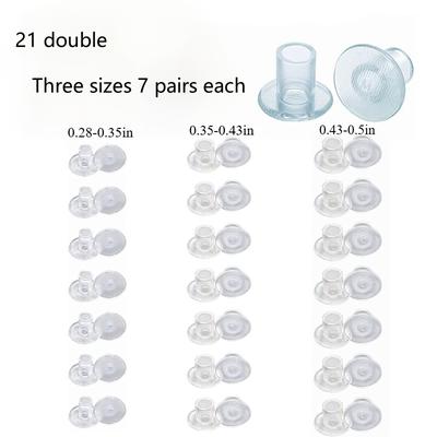 TEMU 21pcs Clear Heel Protectors, 3 Sizes Grass High Heel Sink Stoppers For Women Wedding Shoes